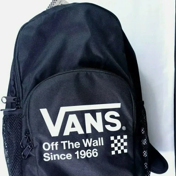 Vans Alumni Pack 3 Black/White Check board Unisex Backpack - Picture 4 of 10